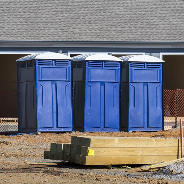 what is the maximum capacity for a single portable toilet in Dryden VA